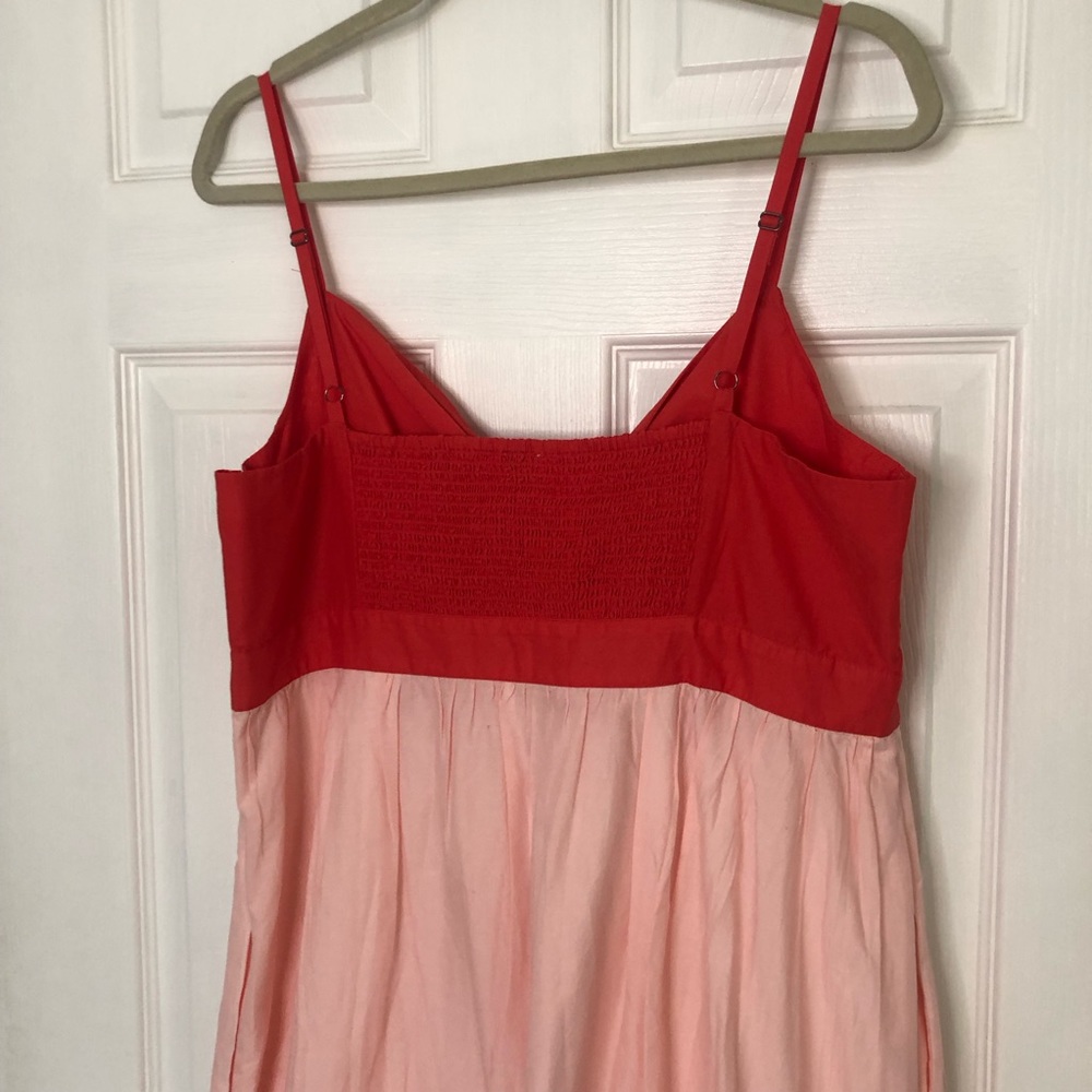 J Crew Colorblock Tie Front Cutout Midi Dress - Picture 8 of 13